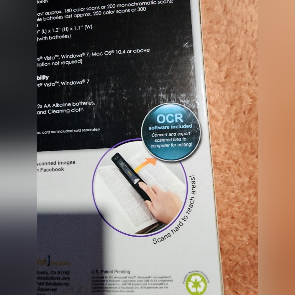 VuPoint Solutions Magic Wand Handheld Scanner PDS-ST415-VPS - Picture 3 of 4
